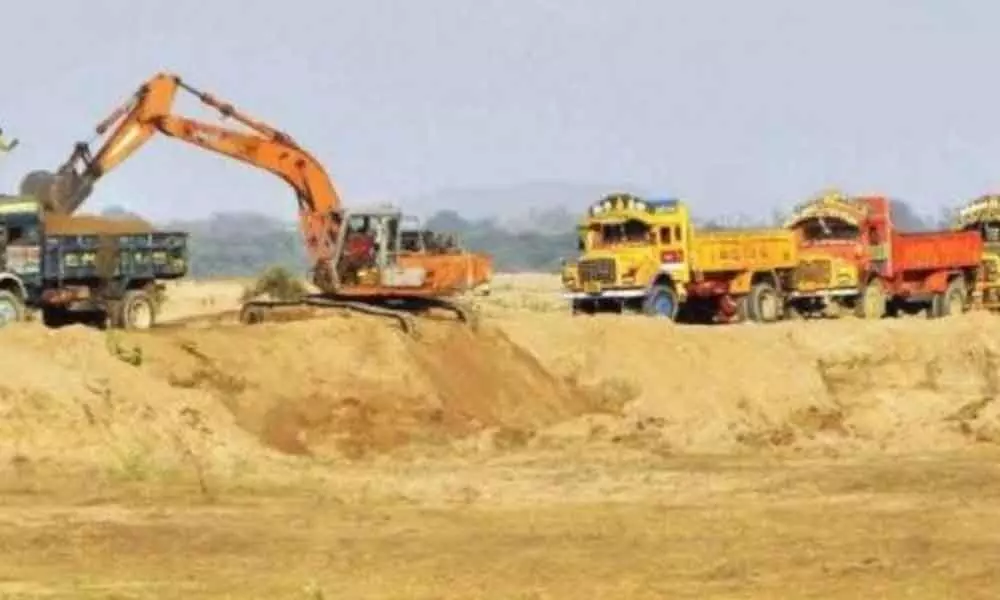 Sand Mining Violations: Machinery Seized Along Godavari Riverbed in East Godavari